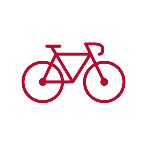 Bicycle line icon